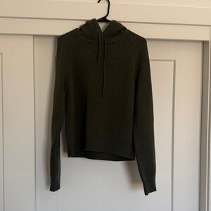 Women's Olive Green Patagonia Hooded Knit Sweater